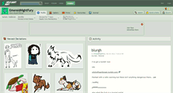 Desktop Screenshot of emeraldnightfury.deviantart.com