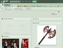 Tablet Screenshot of irishtcat.deviantart.com