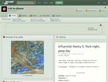 Tablet Screenshot of i-sit-in-silence.deviantart.com