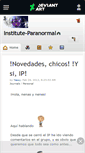 Mobile Screenshot of institute-paranormal.deviantart.com