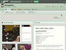 Tablet Screenshot of beatngubitch.deviantart.com