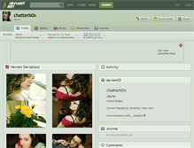 Tablet Screenshot of chatterb0x.deviantart.com