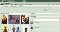 Desktop Screenshot of lizard-breath.deviantart.com