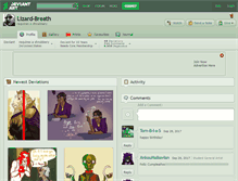 Tablet Screenshot of lizard-breath.deviantart.com