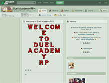 Tablet Screenshot of duel-academy-rp.deviantart.com