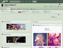 Tablet Screenshot of electra-draganvel.deviantart.com