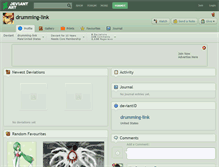Tablet Screenshot of drumming-link.deviantart.com