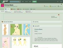 Tablet Screenshot of emmys-bases.deviantart.com