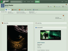 Tablet Screenshot of pixel-fusion.deviantart.com