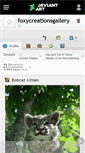 Mobile Screenshot of foxycreationsgallery.deviantart.com