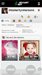 Mobile Screenshot of missmarilynmanson6.deviantart.com