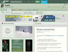 Tablet Screenshot of anafiel.deviantart.com