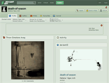 Tablet Screenshot of death-of-season.deviantart.com