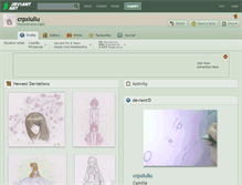 Tablet Screenshot of crpxlullu.deviantart.com