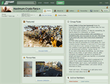 Tablet Screenshot of maximum-crysis-fanz.deviantart.com