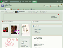 Tablet Screenshot of gotie13fan.deviantart.com