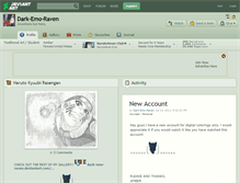 Tablet Screenshot of dark-emo-raven.deviantart.com
