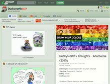 Tablet Screenshot of duckyworth.deviantart.com