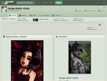 Tablet Screenshot of manga-maker-shady.deviantart.com