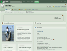 Tablet Screenshot of ms-zhang.deviantart.com