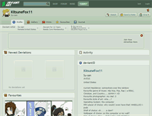 Tablet Screenshot of kitsunefox11.deviantart.com