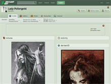 Tablet Screenshot of lady-poltergeist.deviantart.com