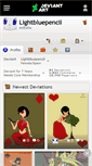 Mobile Screenshot of lightbluepencil.deviantart.com