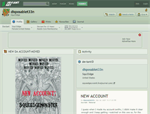 Tablet Screenshot of disposablet33n.deviantart.com