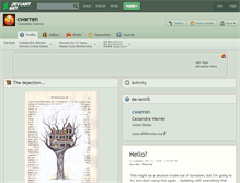 Tablet Screenshot of cwarren.deviantart.com