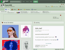Tablet Screenshot of churro900.deviantart.com