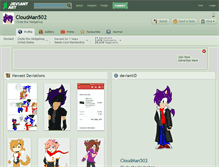 Tablet Screenshot of cloudman502.deviantart.com