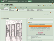 Tablet Screenshot of fireclawiceclaw.deviantart.com
