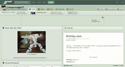 Desktop Screenshot of crimson-knight77.deviantart.com