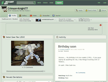 Tablet Screenshot of crimson-knight77.deviantart.com