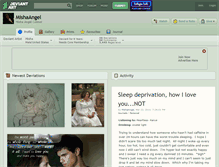 Tablet Screenshot of mishaangel.deviantart.com