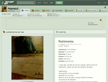 Tablet Screenshot of hopeazul.deviantart.com