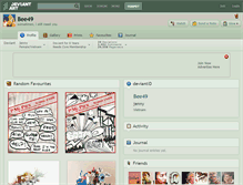 Tablet Screenshot of bee49.deviantart.com