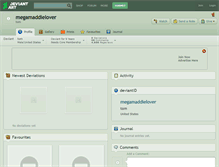 Tablet Screenshot of megamaddielover.deviantart.com