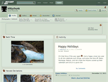 Tablet Screenshot of kittychunk.deviantart.com