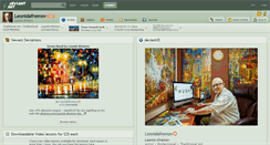 Desktop Screenshot of leonidafremov.deviantart.com