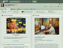 Tablet Screenshot of leonidafremov.deviantart.com