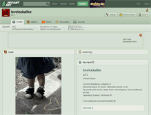 Tablet Screenshot of lovelookalike.deviantart.com