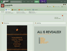 Tablet Screenshot of lycanstrife.deviantart.com