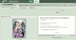 Desktop Screenshot of mori-memento.deviantart.com