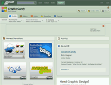 Tablet Screenshot of creativecandy.deviantart.com