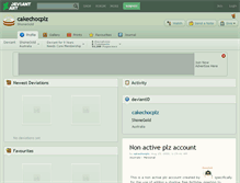 Tablet Screenshot of cakechocplz.deviantart.com