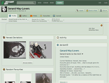 Tablet Screenshot of gerard-way-lovers.deviantart.com