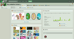 Desktop Screenshot of pony-adoption-center.deviantart.com