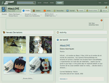 Tablet Screenshot of miaulove.deviantart.com