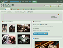 Tablet Screenshot of ninjaferret22.deviantart.com